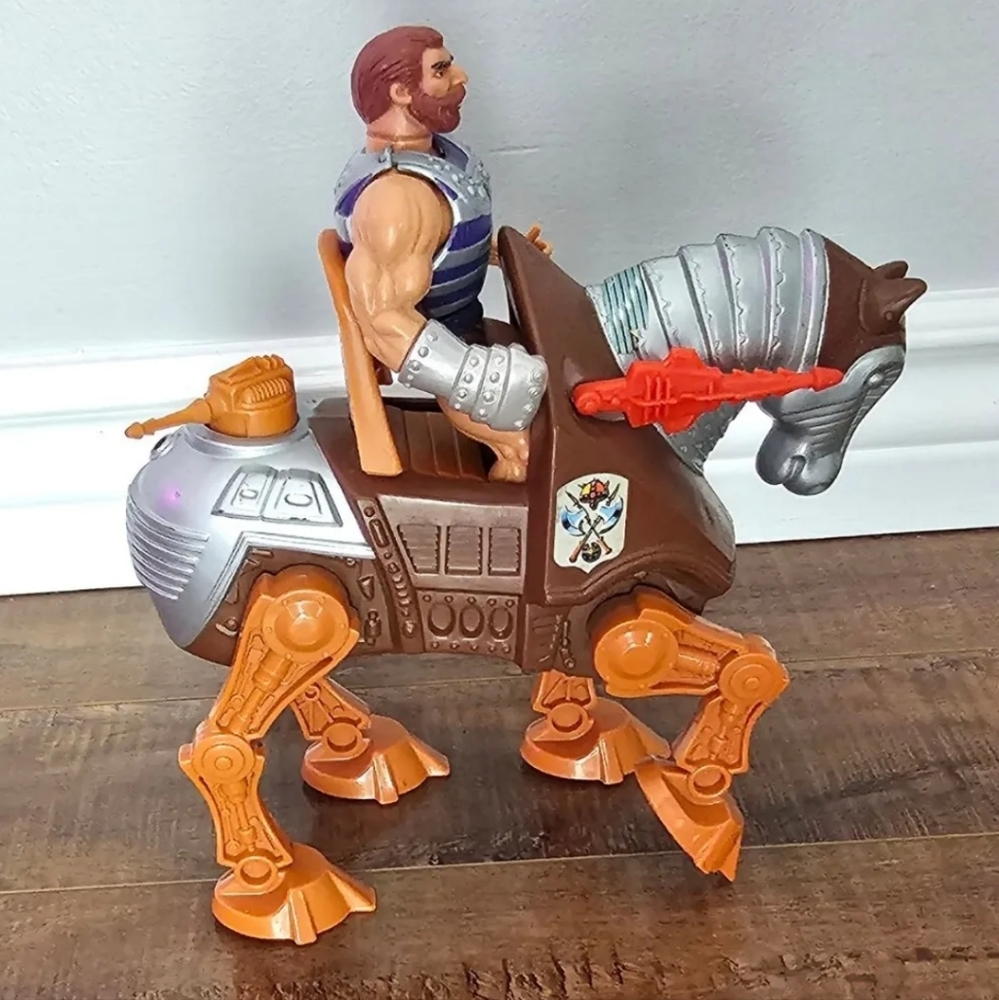 VTG 1983 MOTU Fisto and Stridor Ride On Horse From He-Man - AS IS